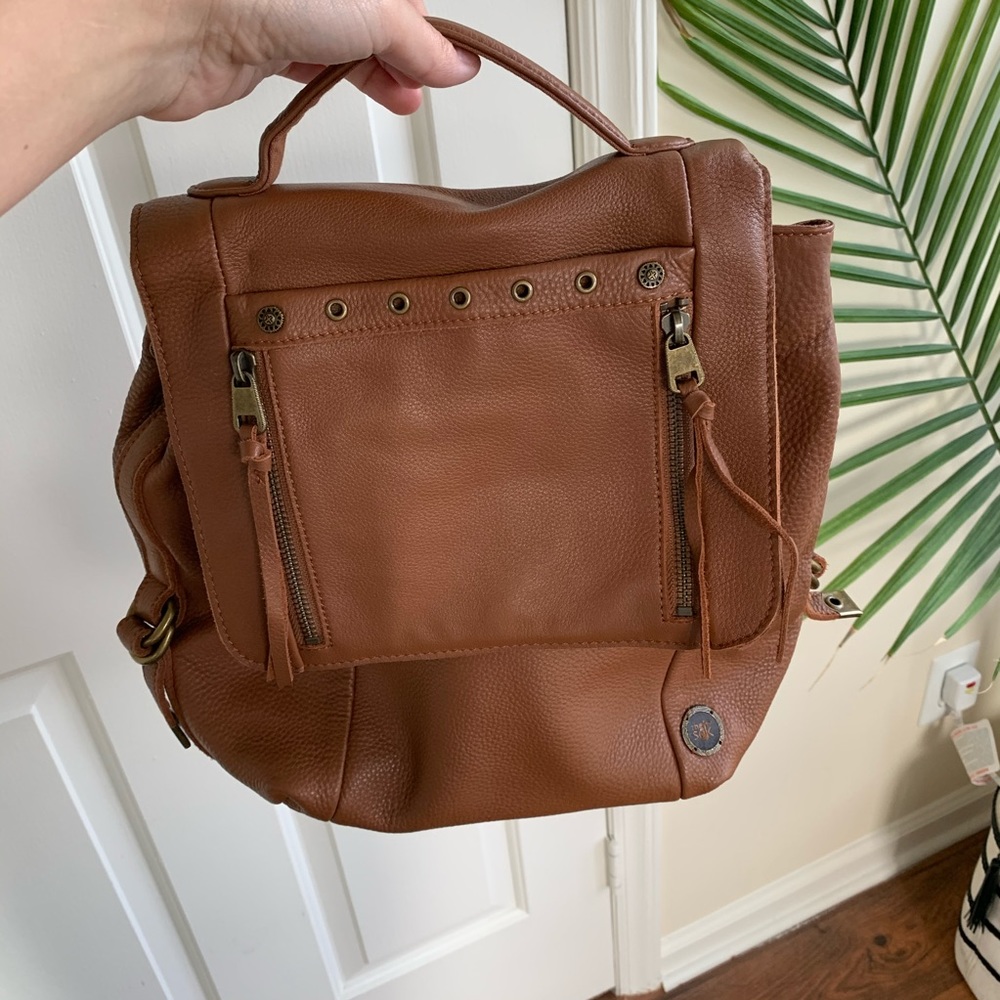 The Sak Brown Leather Backpack